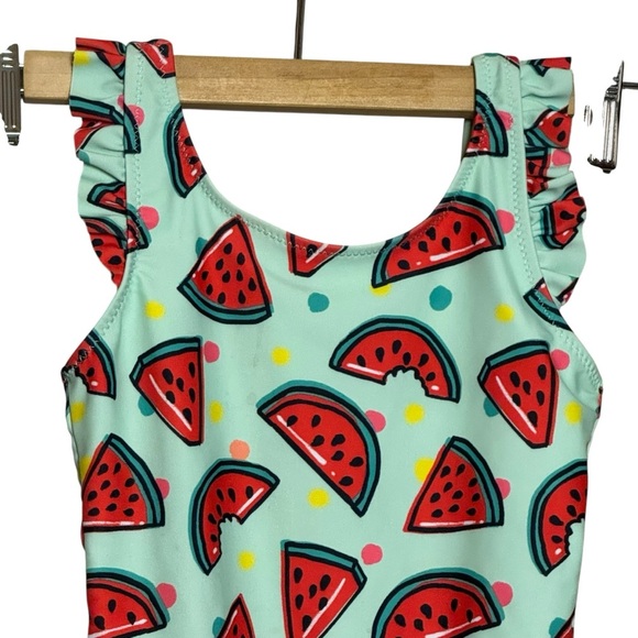 Sovereign Code Watermelon Kids One Piece Swimsuit Blue Size: 6 - Picture 2 of 10